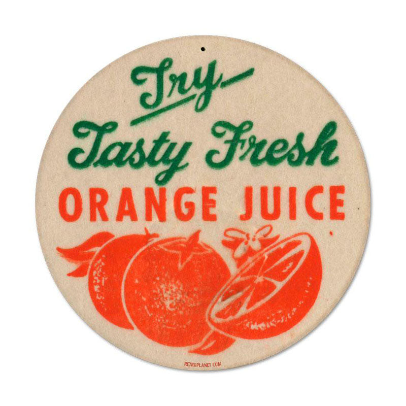 Orange Juice Vintage Sign