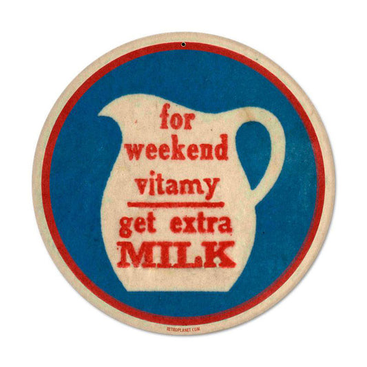 Vitamy Milk Vintage Sign
