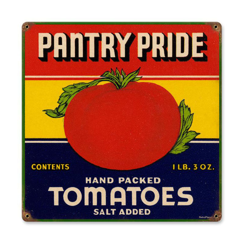 Pantry Tomatoes Vintage Sign