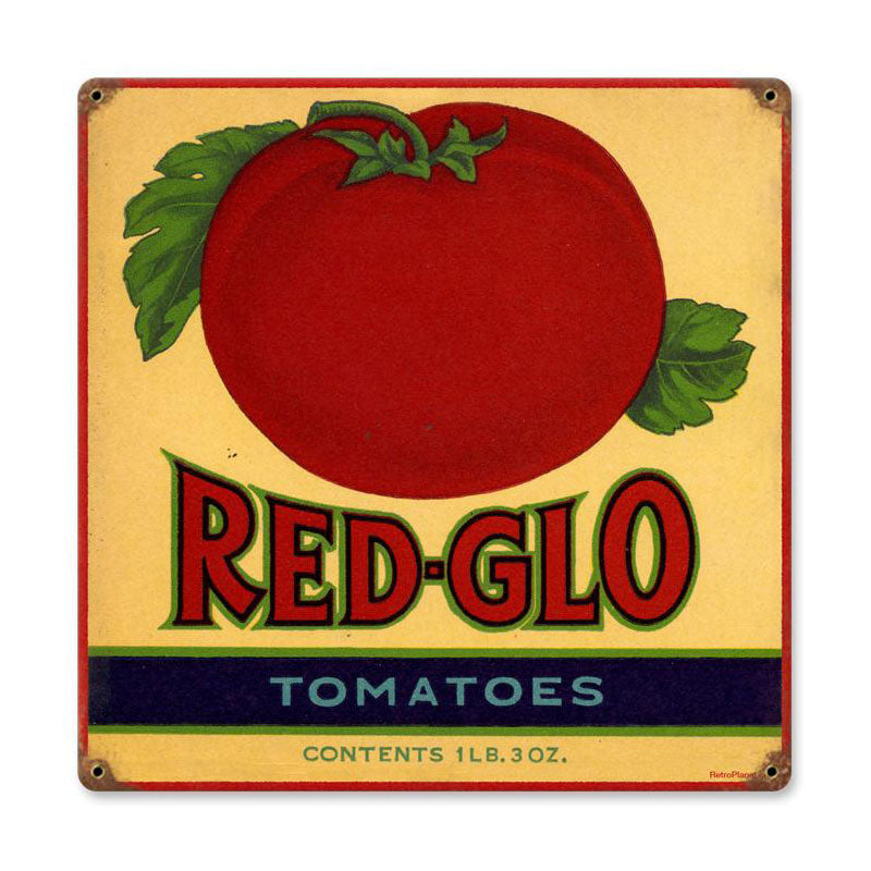 Red Glo Tomatoes Vintage Sign