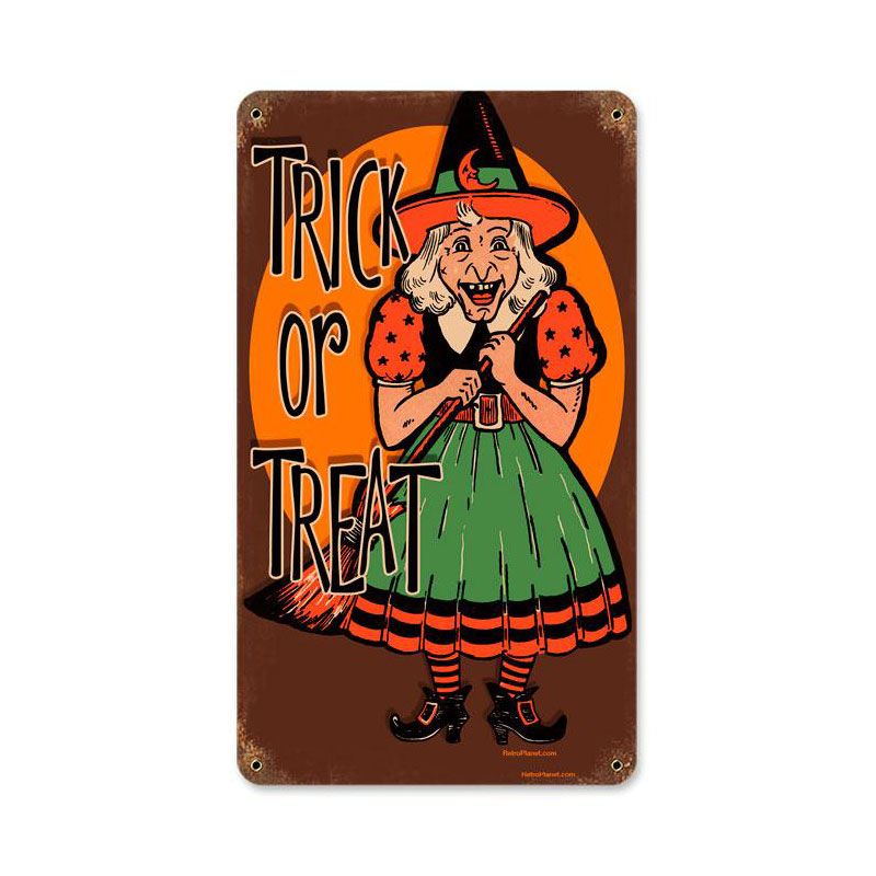 Halloween Witch Vintage Sign