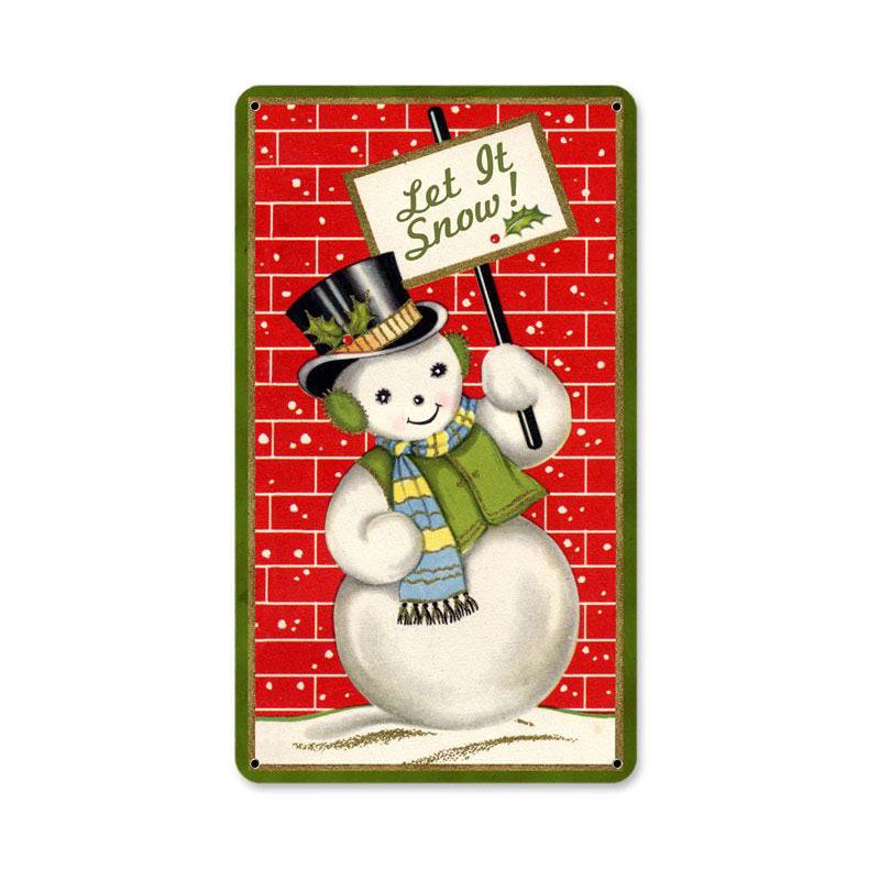 Snowman Vintage Sign