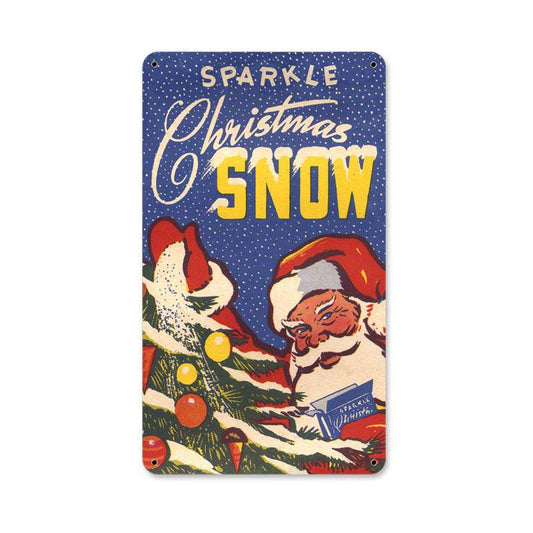 Sparkle Snow Vintage Sign