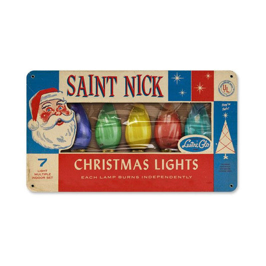 St Nick Lights Vintage Sign