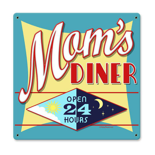 Mom'S Diner Vintage Sign