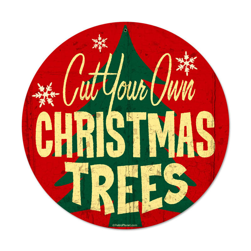 Christmas Trees Vintage Sign