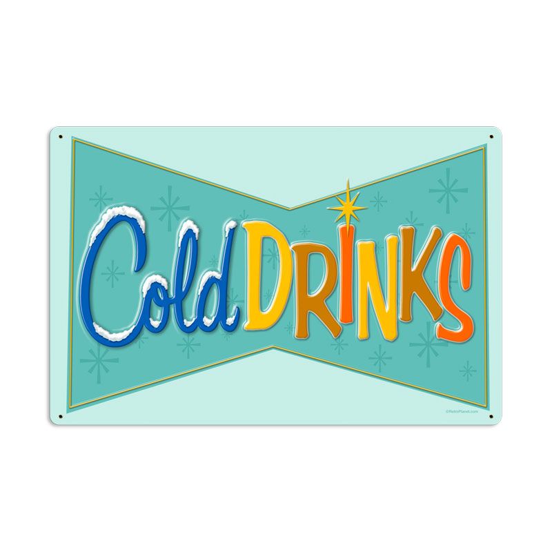 Cold Drinks Vintage Sign