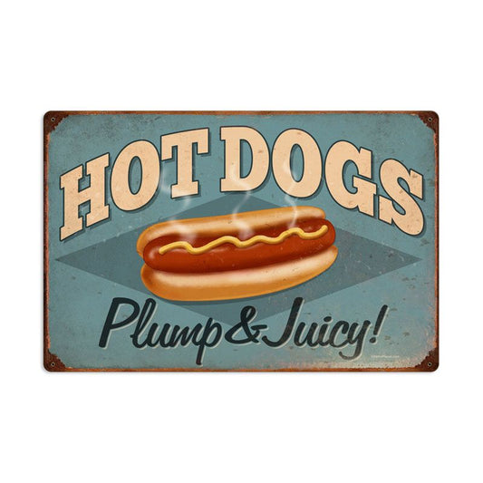 Hot Dogs Vintage Sign