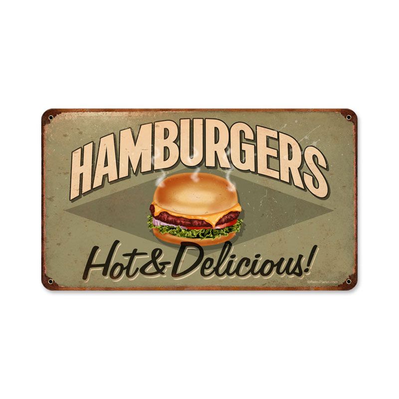 Hamburgers Vintage Sign