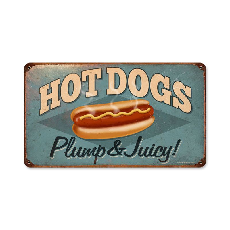 Hot Dogs Vintage Sign