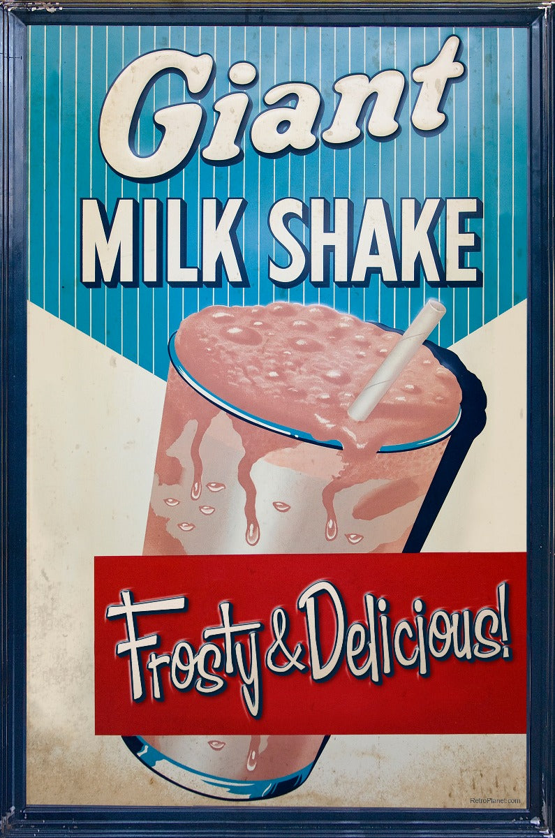 Milk Shake Vintage Sign