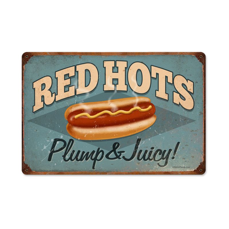 Red Hots Vintage Sign