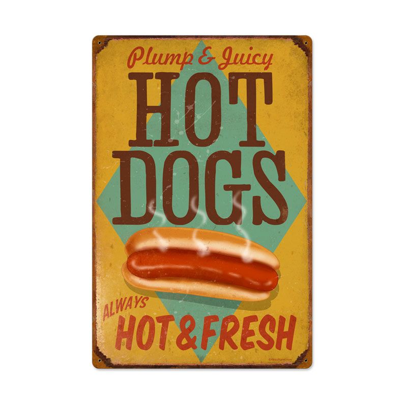 Hot Dogs Vintage Sign