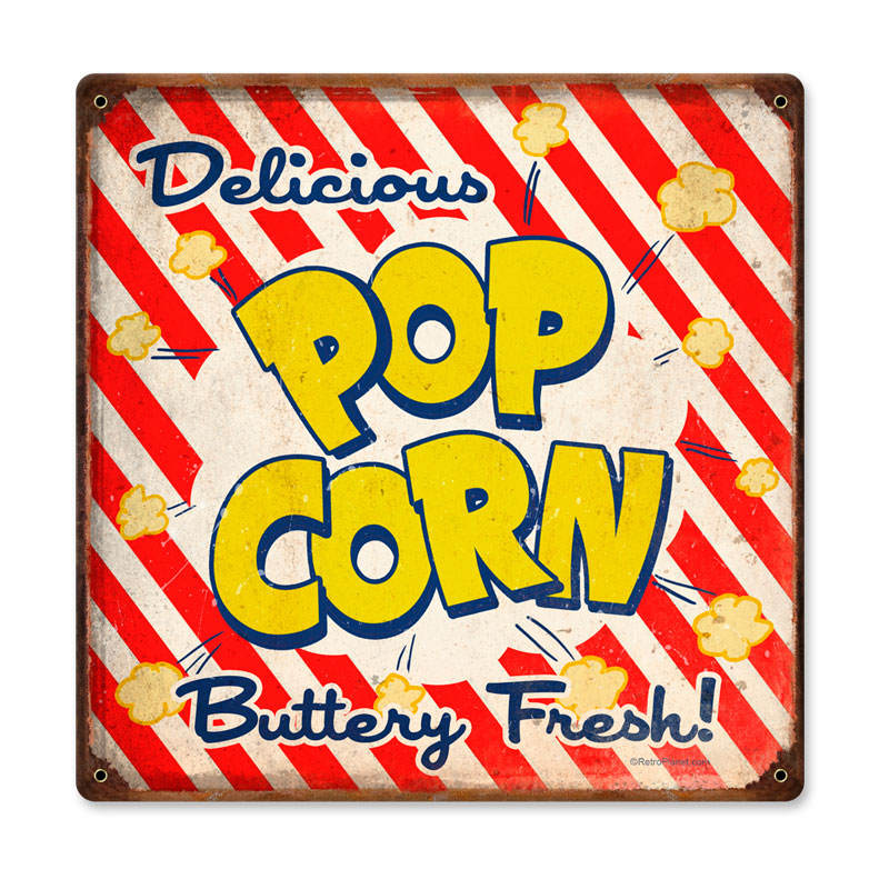 Pop Corn Vintage Sign