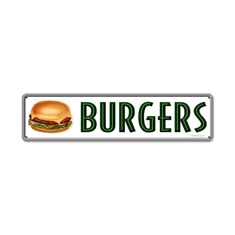 Burgers Vintage Sign