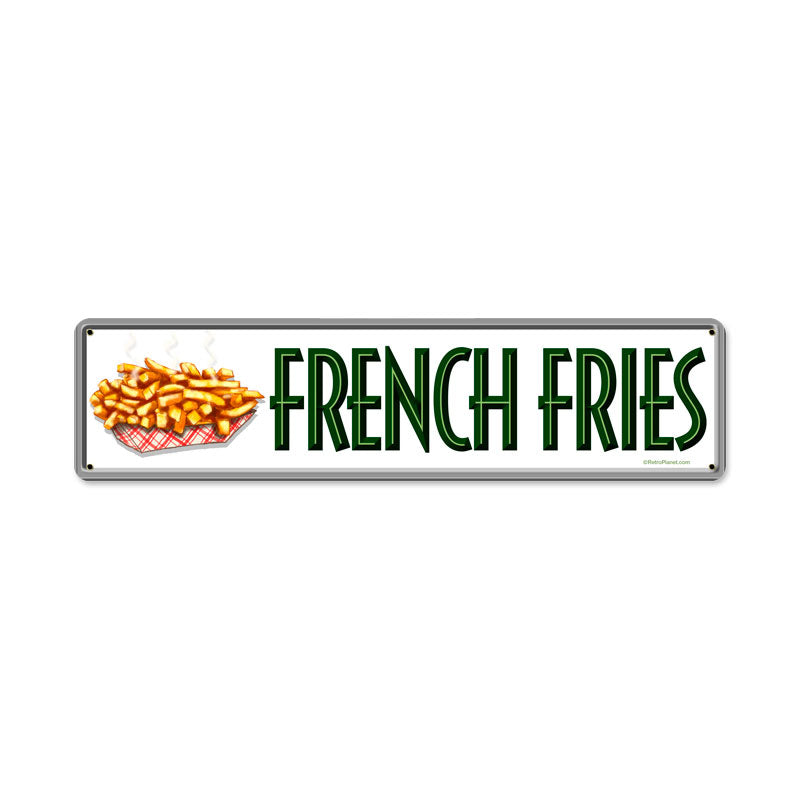 French Fries Vintage Sign