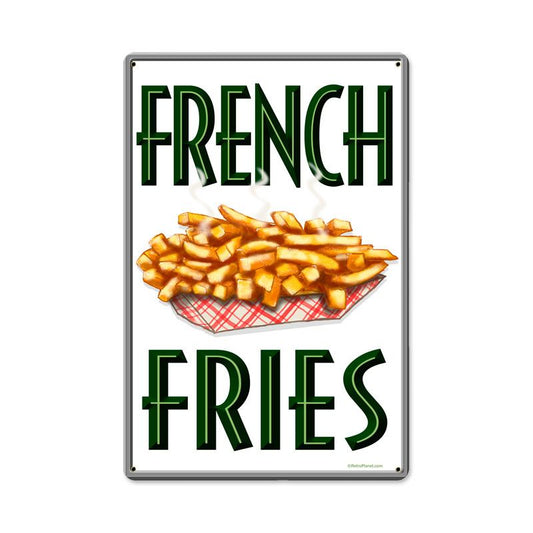 French Fries Vintage Sign