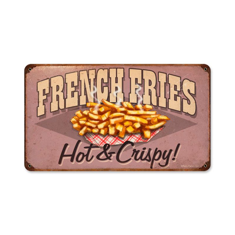 French Fries Vintage Sign