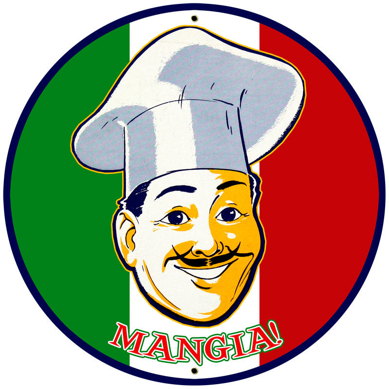 Mangia Vintage Sign