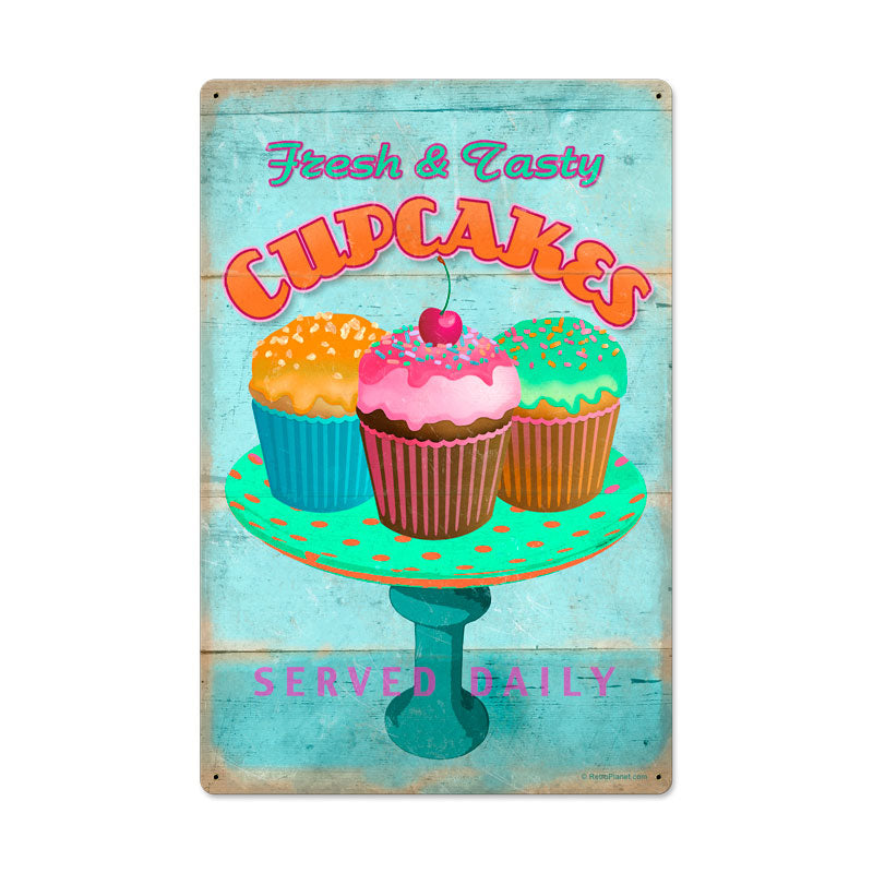 Cupcake Fresh Vintage Sign