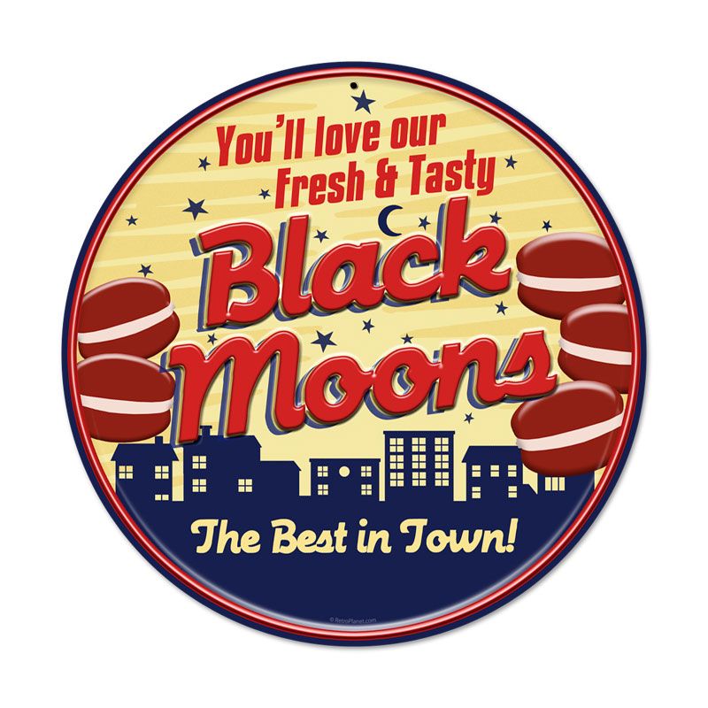 Black Moons Vintage Sign