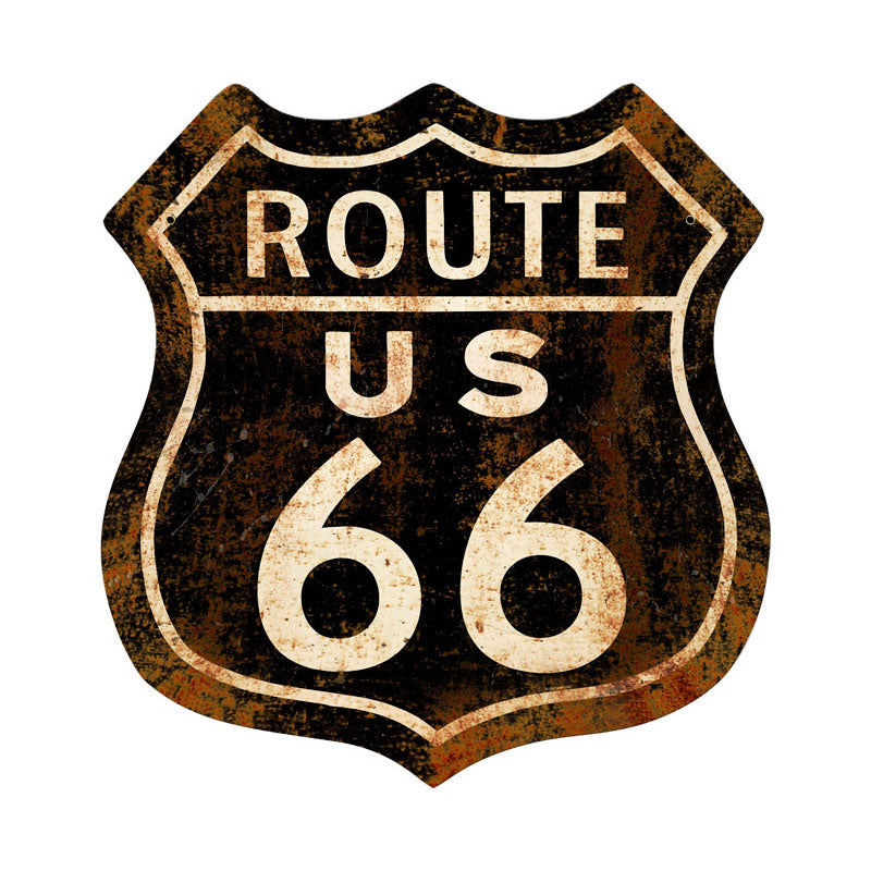 Route 66 Rusty Vintage Sign