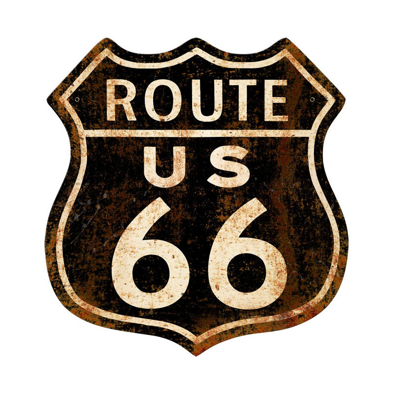Route 66 Rusty Vintage Sign