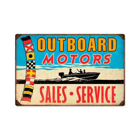 Outboard Motors Vintage Sign