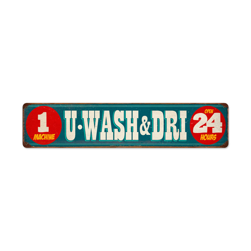 Wash And Dri Vintage Sign