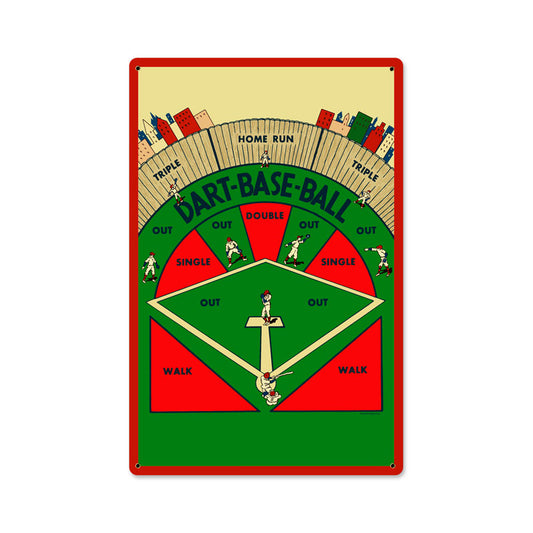 Dart Baseball Vintage Sign