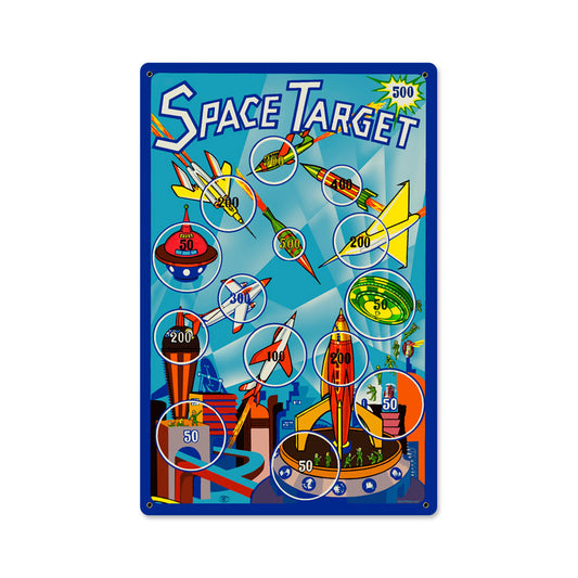 Space Target Vintage Sign