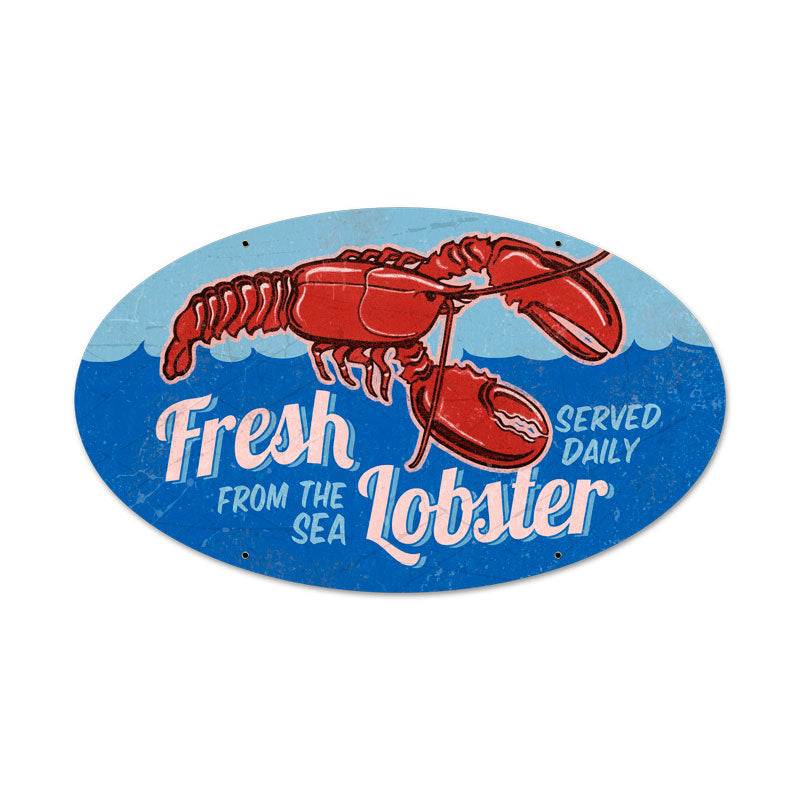 Fresh Lobster Vintage Sign