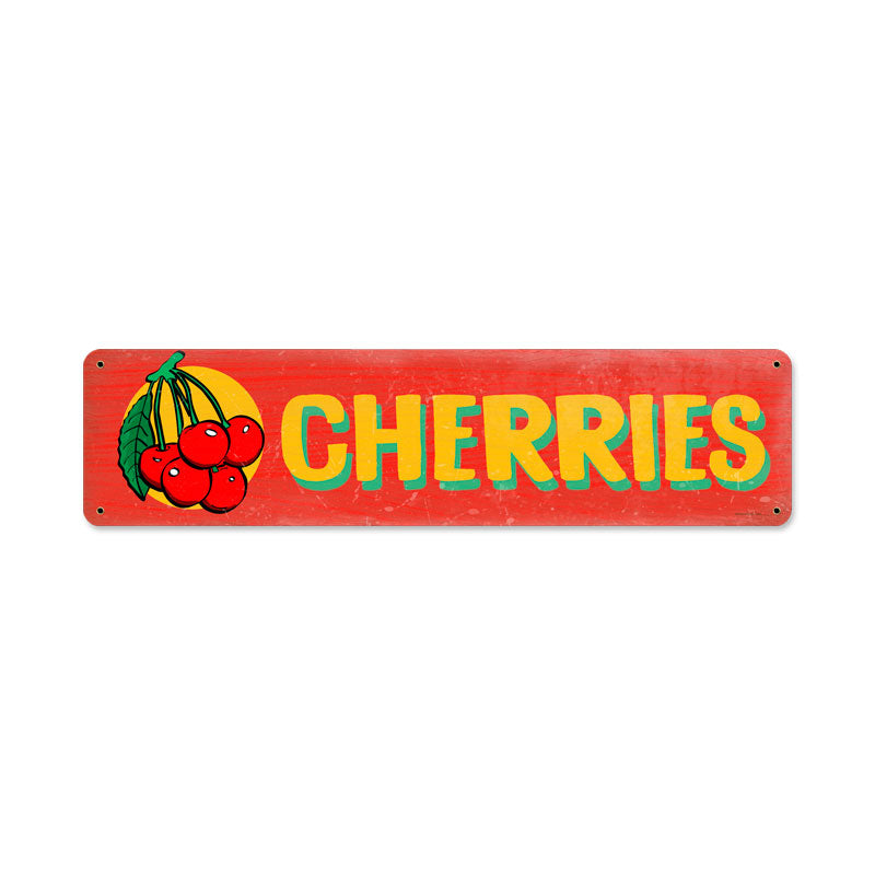 Cherries Vintage Sign