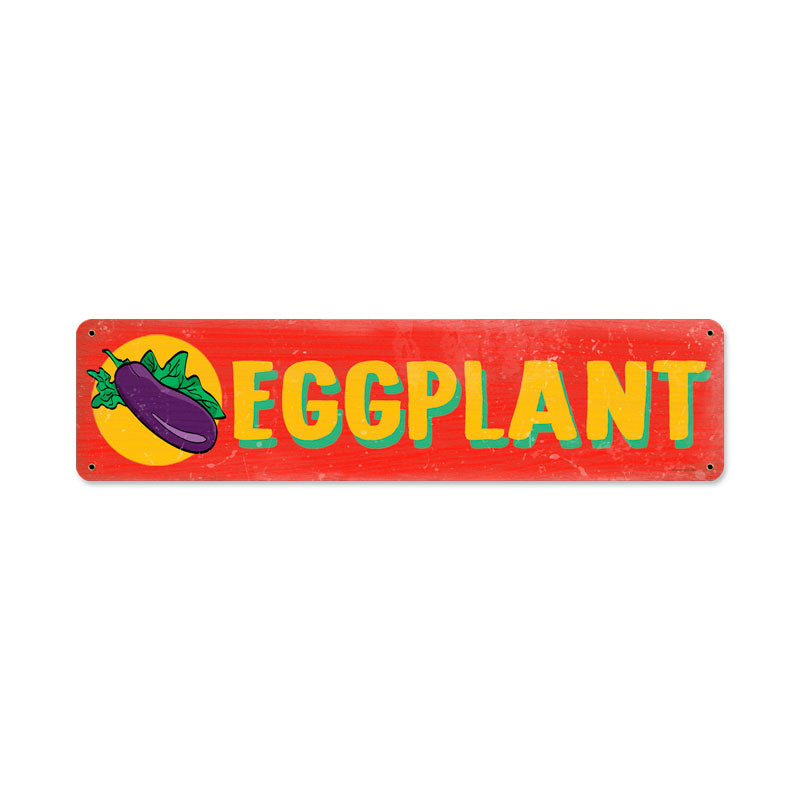 Eggplant Vintage Sign