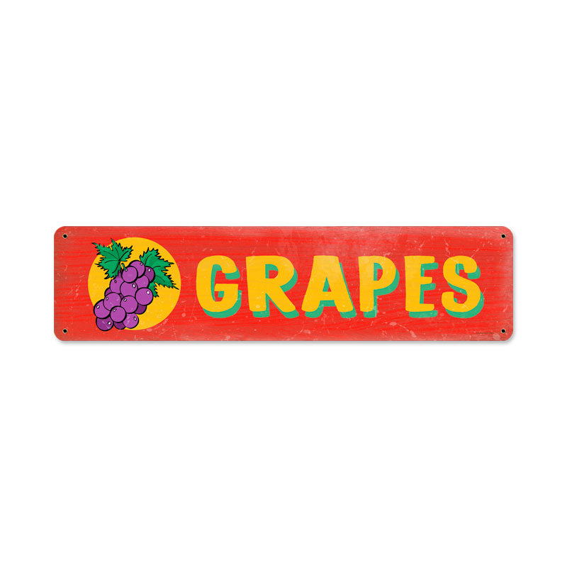 Grapes Vintage Sign