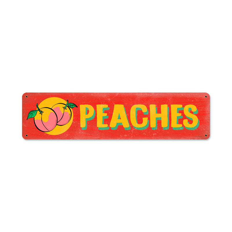 Peaches Vintage Sign