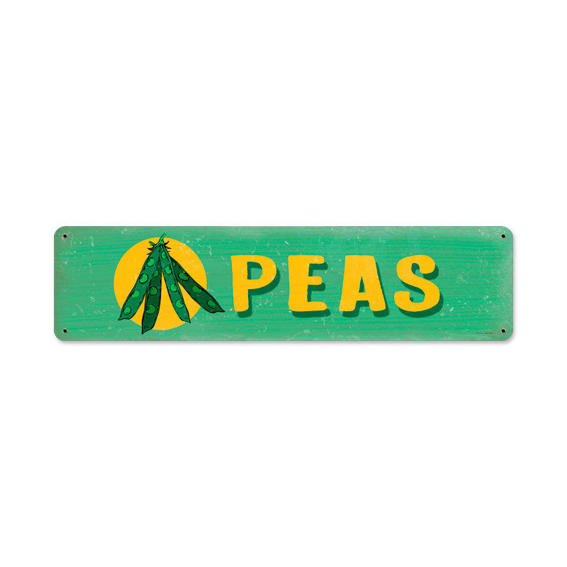 Peas Vintage Sign