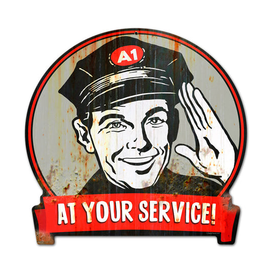 Service Man Vintage Sign