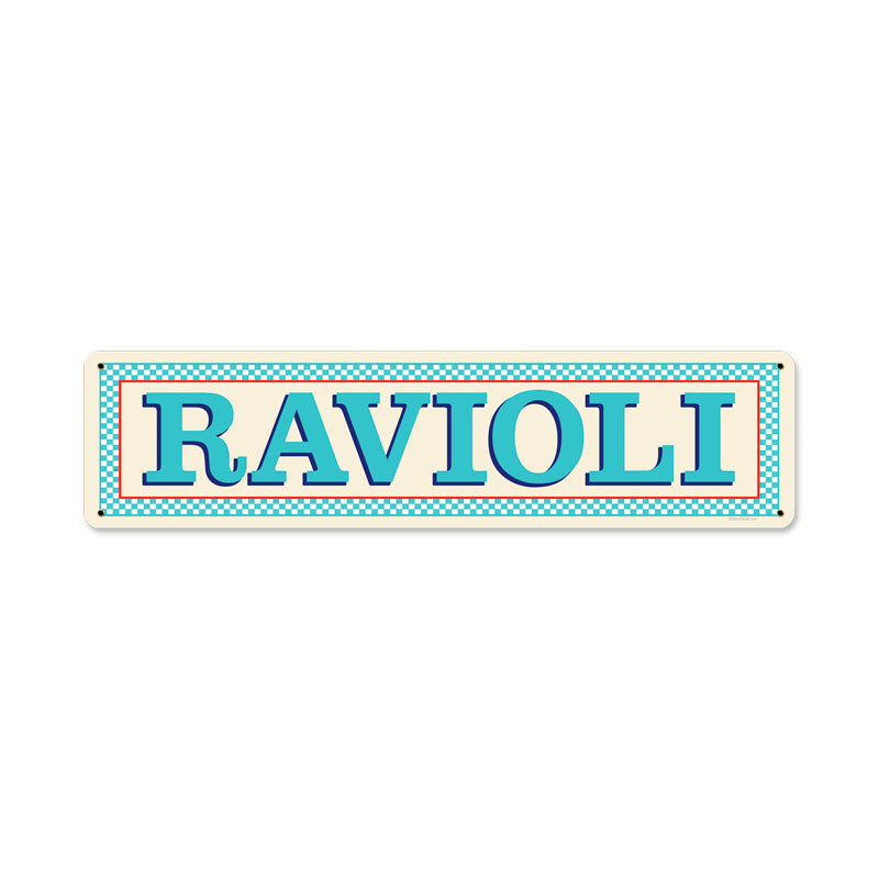 Blue Ravioli Vintage Sign