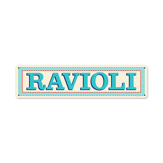 Blue Ravioli Vintage Sign