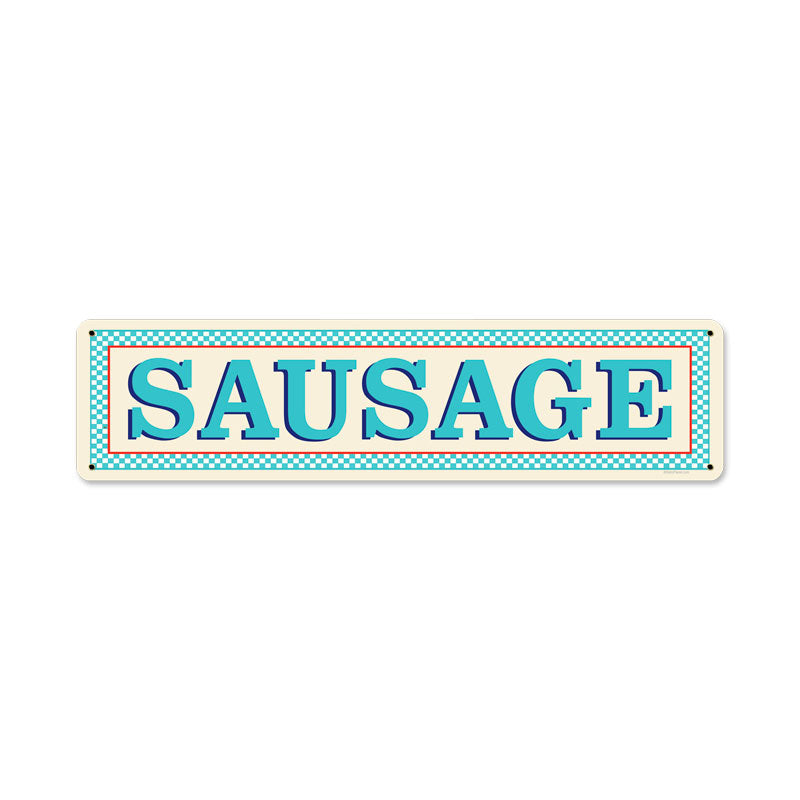 Blue Sausage Vintage Sign