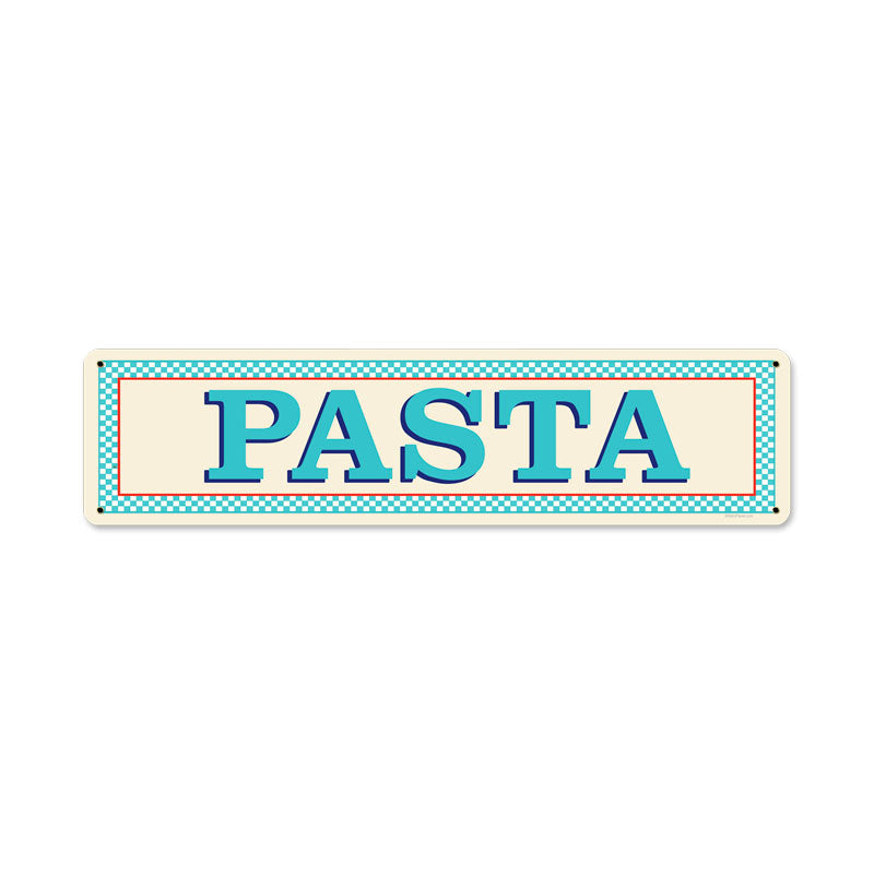 Blue Pasta Vintage Sign