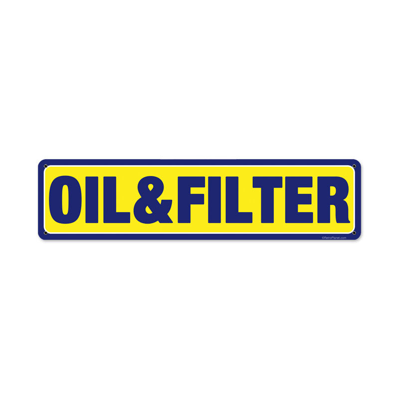 Oil Filter Vintage Sign