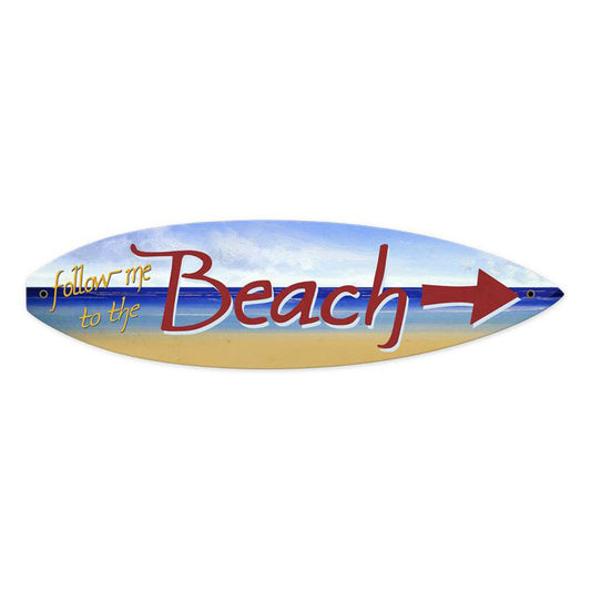 Beach Arrow Vintage Sign