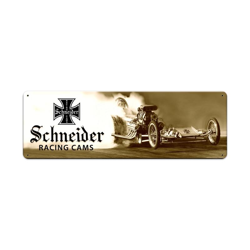 Schneider Cams Satin Sign Vintage Sign