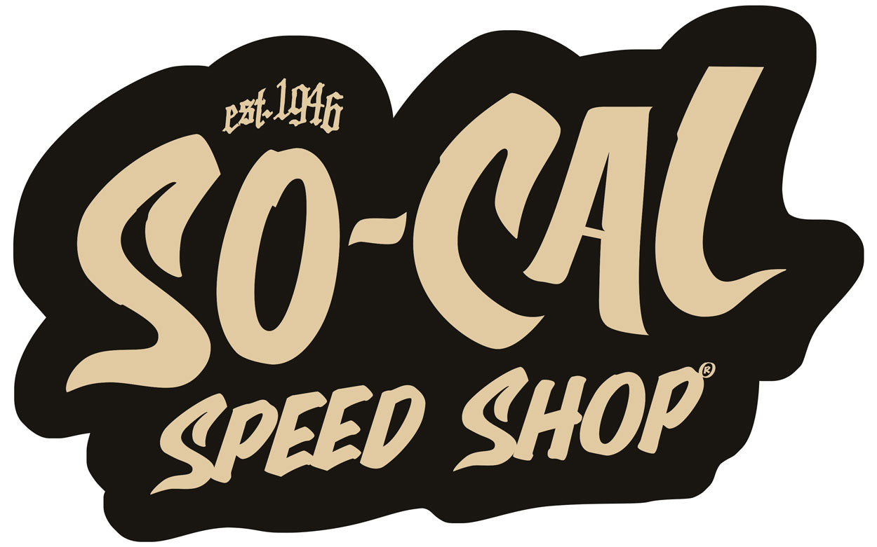 SCSS038 - SO CAL SPEED SHOP FRONT SCRIPT PATCH BLK/CRM