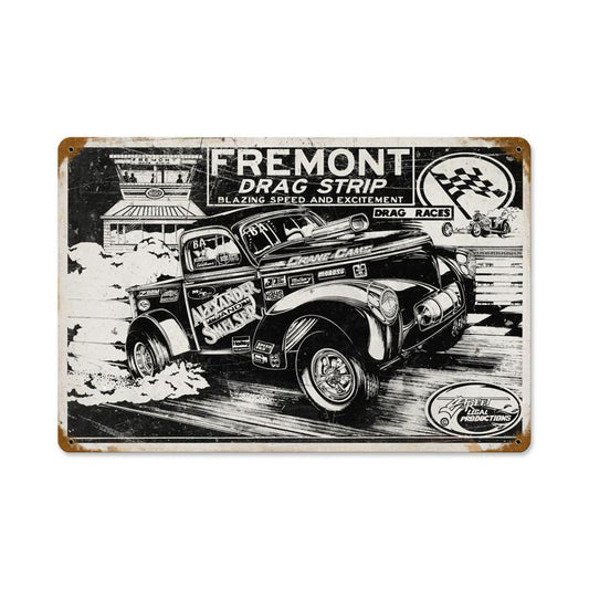 Freemont Drag Strip Vintage Sign