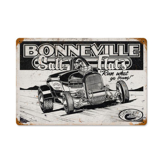 Bonneville Salt Flats Vintage Sign