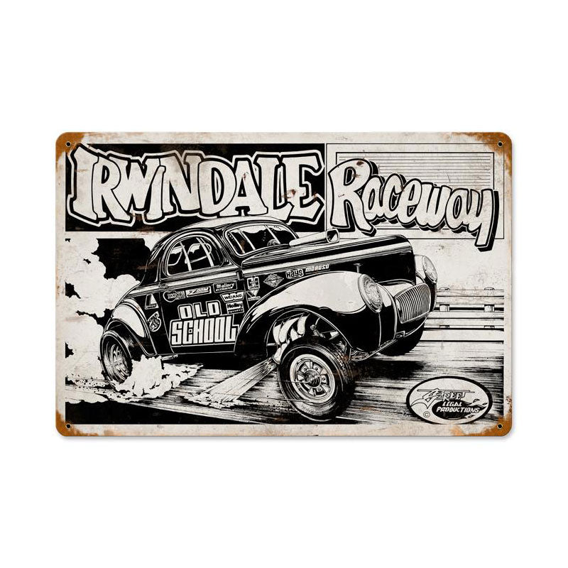 Irwindale Raceway Vintage Sign