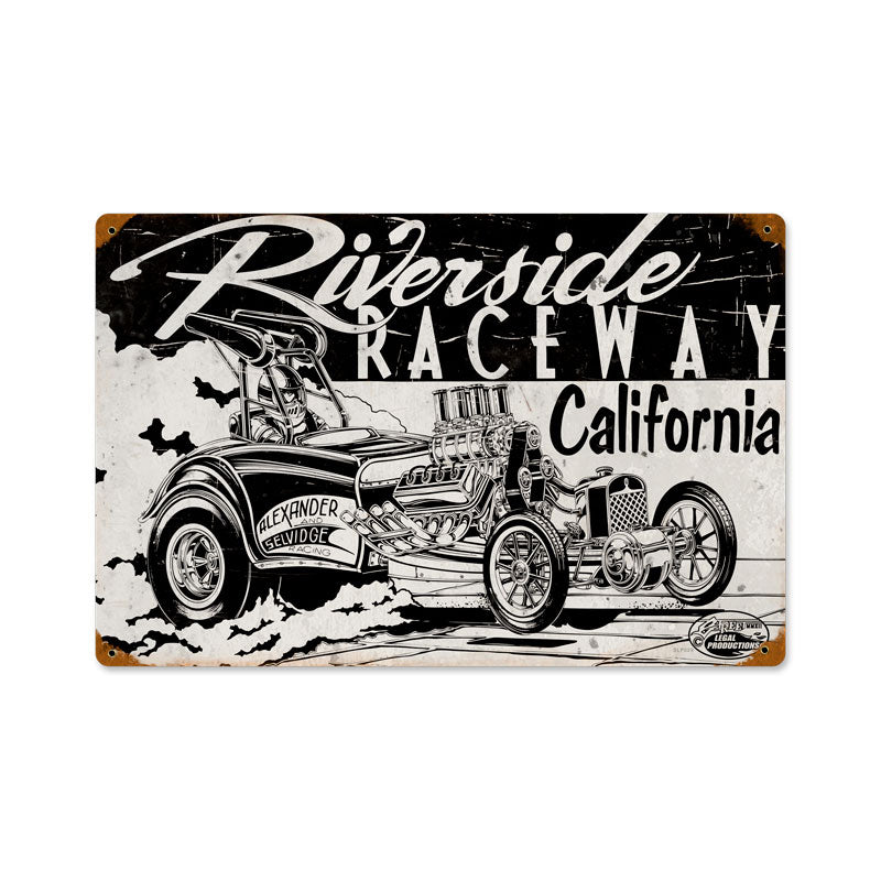 Riverside Raceway Vintage Sign